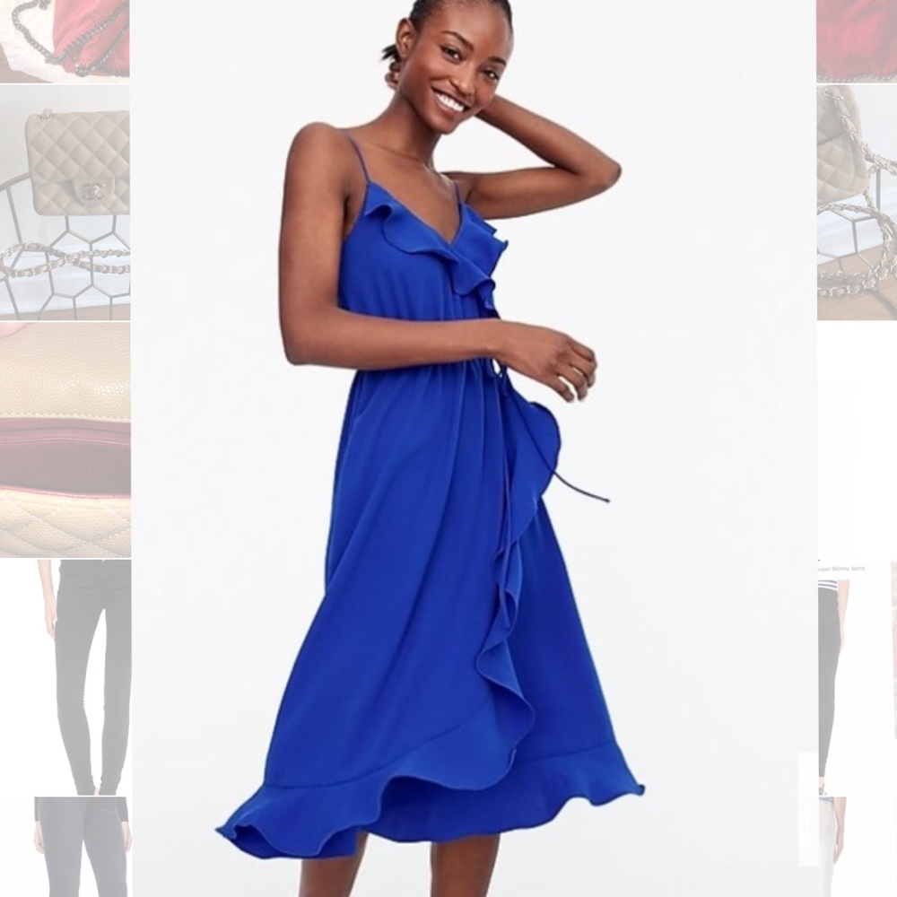 Jcrew blue party dress